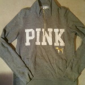 Victoria's Secret PINK Half Zip Sweatshirt